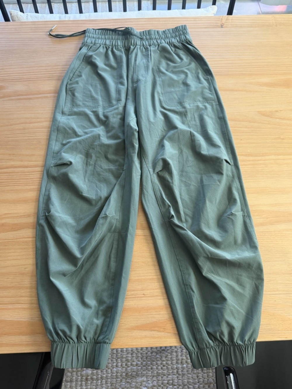 Abercrombie & Fitch Olive Green Drawstring Joggers